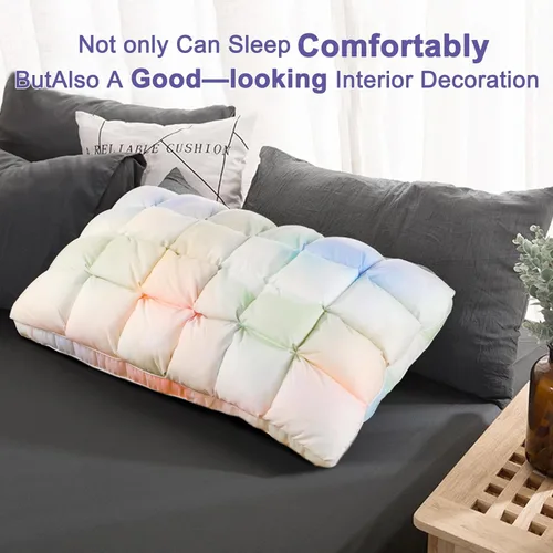 Miniatura 9 de YOUR MOON Almohadas suaves para dormir, almohadas de soporte para la cama, almohada alternativa de plumón esponjosa, almohadas de gel de hotel