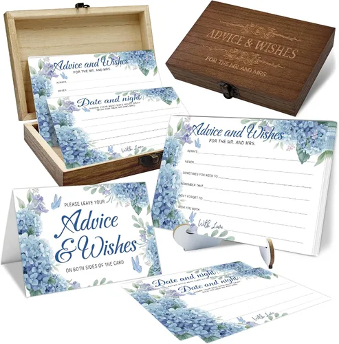 Miniatura 7 de Consejos y deseos para el señor y la señora - Tarjetas de consejos de boda de champán para decoraciones de despedida de soltera, buenos deseos