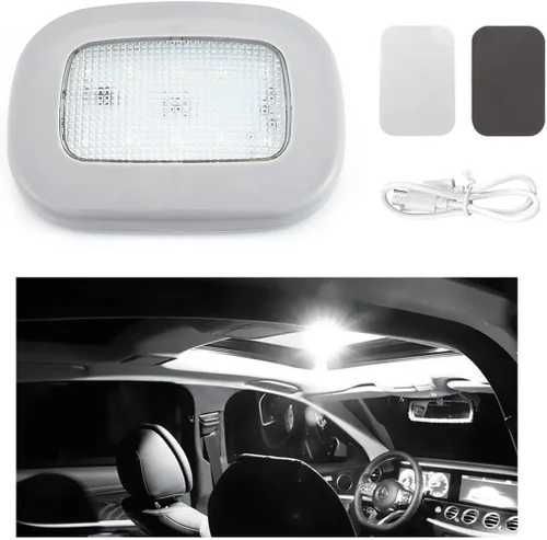 Miniatura 7 de Ohleats Luces de Techo del Interior del Automóvil, Lámpara de Cúpula Inalámbrica Magnética Recargable USB, Luz LED de Lectura de Mapas