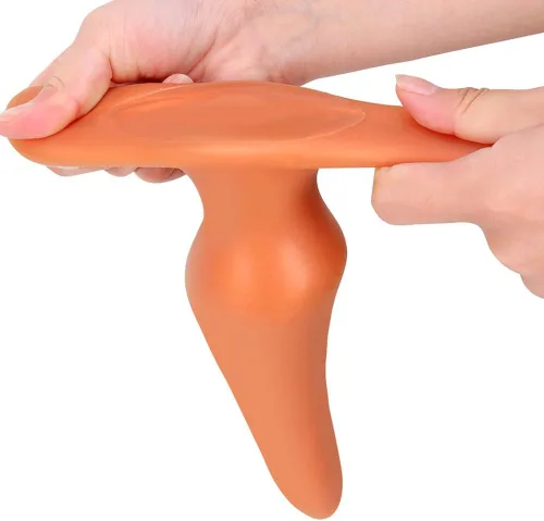 Miniatura 6 de Tapones Anales Suaves Masturbador, Tapón Anal de Silicona Líquida con Base de Seguridad Dorado Consolador Anal Dilatador Vaginal Expansor Anal