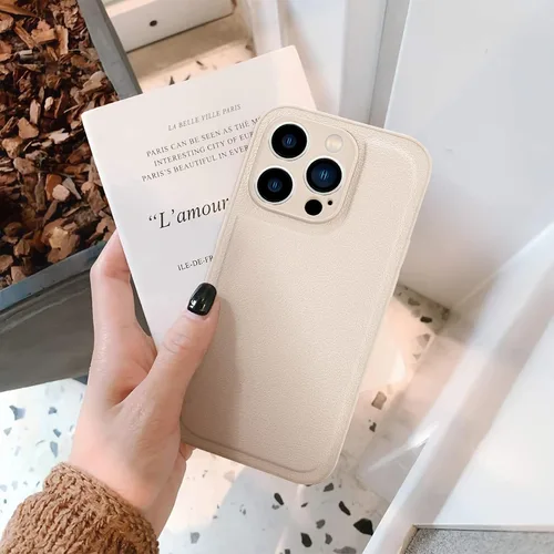 Miniatura 2 de Compatible con iPhone 7 Plus/8 Plus Funda de cuero para teléfono para mujeres, funda de lujo sólida de moda, funda delgada anti-choque de diseño