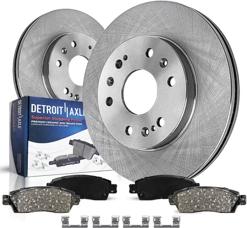 Miniatura 15 de Detroit Axle - Kit de freno delantero para Dodge Ram 1500 2009-2018 Durango Chrysler Aspen 2009-2018 Rotores de freno de disco Pinza con soporte