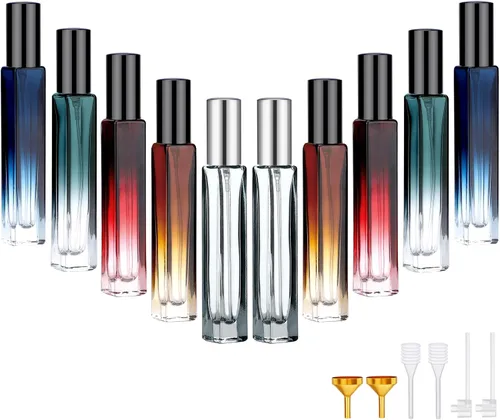 Miniatura 8 de Segbeauty 5 Pack de botellas de spray de vidrio rellenables de 10 ml para perfume, botella de colonia de niebla fina mini vacía de viaje de 10 ml