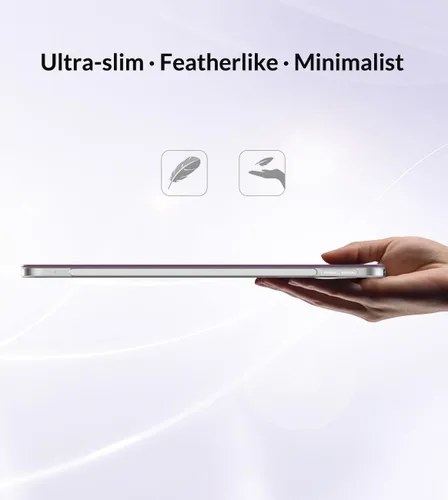 Miniatura 8 de MoKo Funda para iPad Air de 11 pulgadas 7ª/6ª generación M3/M2 2025/2024, iPad Air 5ª/4ª generación de 10.9 pulgadas 2022/2020, cubierta trasera