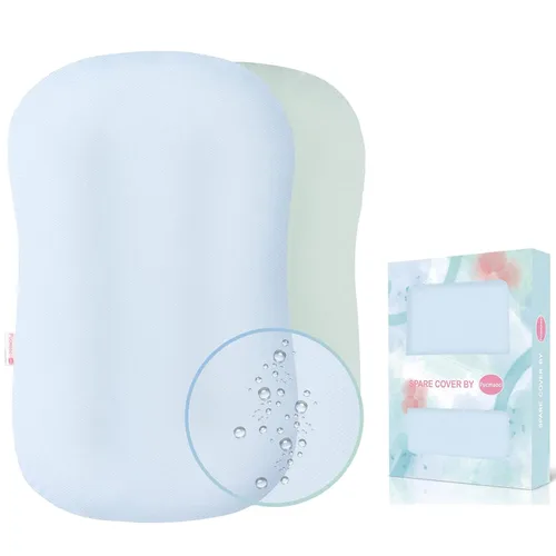 Miniatura 8 de Pucmaoci Fundas impermeables orgánicas para tumbonas de bebé 100% algodón orgánico Funda extraíble con forro impermeable Lavable a máquina