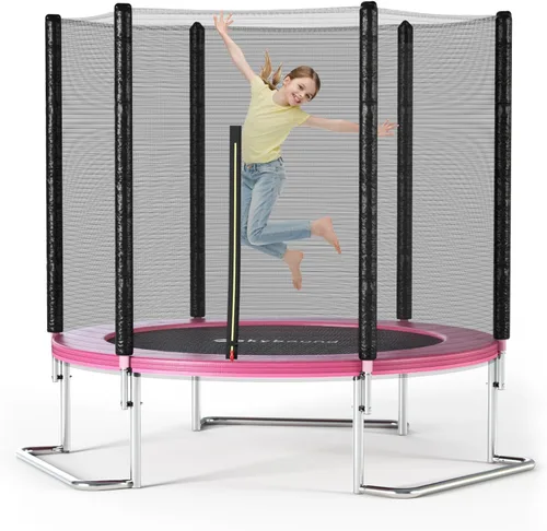 Miniatura 12 de SkyBound Trampolín para exteriores de 6 pies, 12 pies y 14 pies con recinto de red, trampolines recreativos para niños y adultos, patas