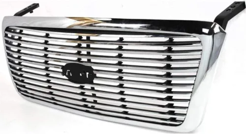 Miniatura 6 de Para Ford F-150 Conjunto de rejilla 2004 05 06 07 2008 Lariat con paquete cromado Inserto de barra estilo palanquilla cromada Nuevo