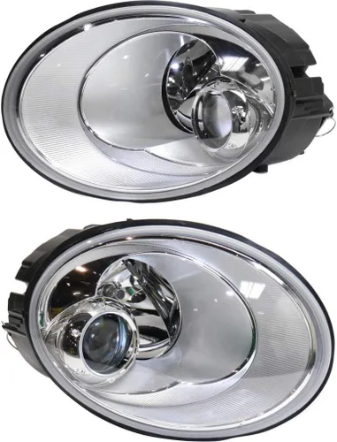 CarLights360 Para Volkswagen Escarabajo Faro Asamblea 2006 07 08 09 2010 par conductor y pasajero lado para VW2518109 | VW2519109