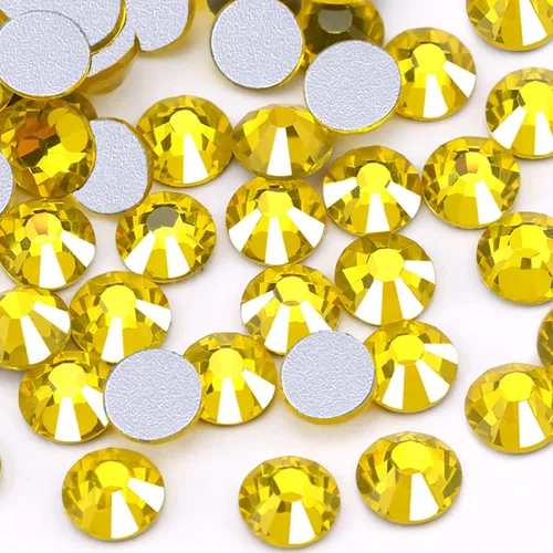 Dowarm 1440 diamantes de imitación SS16 con parte trasera plana, diamantes de imitación de cristal con parte trasera plana de 0.157 in para
