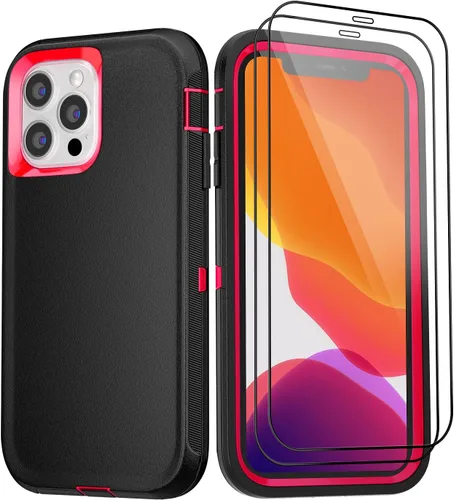 Miniatura 23 de Funda para iPhone 11 con 2 protectores de pantalla, protección contra caídas, cuerpo completo, resistente de servicio pesado, de grado militar, a