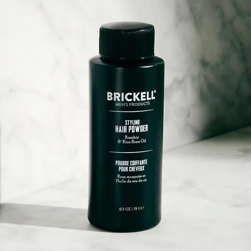 Miniatura 2 de Polvo estilizante para cabello Brickell Men's para hombres, crea volumen, natural y orgánico, polvo texturizante no graso, 18g, sin fragancia