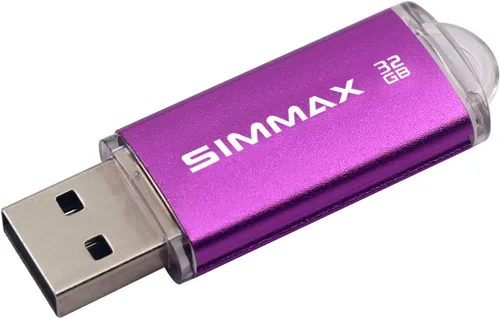 Miniatura 3 de SIMMAX Memory Stick 32GB USB 2.0 Unidades Flash Thumb Drive Pen Drive (32GB Morado)