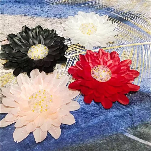 Miniatura 3 de 50 plumas de ganso naturales, plumas artesanales de 2 a 3 pulgadas para centros de mesa, plumas coloridas a granel para fiestas de Gatsby, vestidos