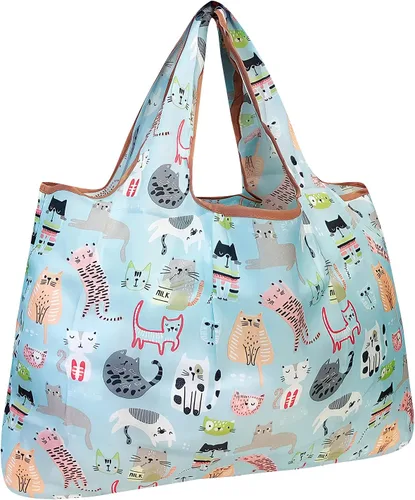 Miniatura 7 de allydrew Large Foldable Tote Nylon Reusable Grocery Bags