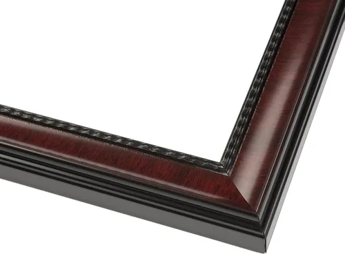 Miniatura 3 de Marco de fotos de madera real marrón 31 x 31 pulgadas de ancho de 1.25 pulgadas Profundidad del marco interior de 0.5 pulgadas Marco de fotos