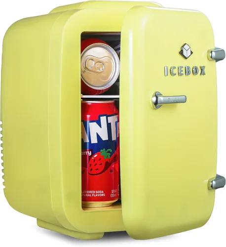Miniatura 9 de ICEBOX Refrigerador compacto de 1.7 pies cúbicos, refrigerador pequeño certificado ENERGY STAR, mini refrigerador de una sola puerta con Verde menta