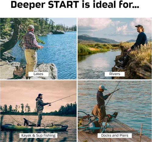 Miniatura 3 de Deeper Start Buscador de peces - Buscador de peces portátil y de profundidad para pesca recreativa desde muelle, orilla, banco o kayak Sonar