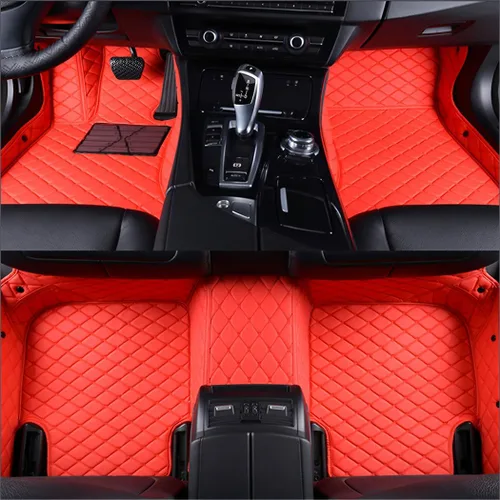Miniatura 25 de Alfombrillas personalizadas de cuero artificial para automóvil, impermeables, antideslizantes, adecuadas para automóviles, SUV, camionetas, protegen