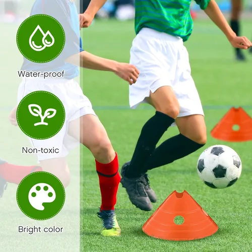 Miniatura 5 de Conos de disco jumbo Conos de fútbol jumbo con bolsa de malla Gran agilidad para entrenamiento de fútbol Deportes para adultos Naranja