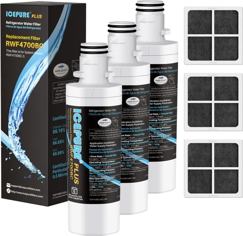 Miniatura 16 de ICEPURE PLUS ADQ747935 Certificado NSF 53&42 Reemplazo para LG LT1000P MDJ64844601, Kenmore Elite 9980, LT1000PC ADQ74793501 LT1000 RWF4700A
