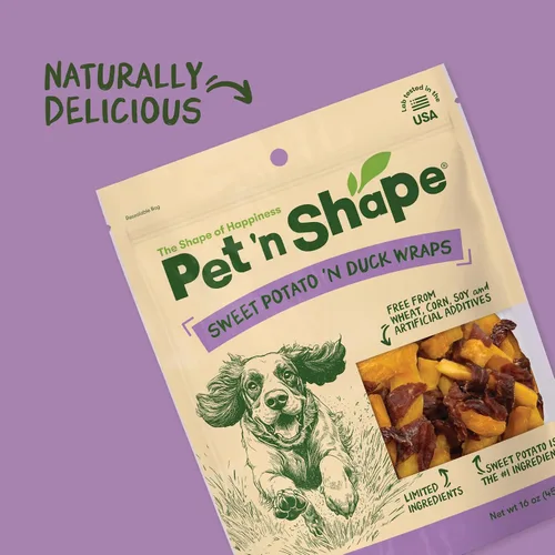 Miniatura 5 de Pet 'n Shape Sweet Potato Chews – Golosinas naturales de batata envuelta en pollo para perros - 42 onzas