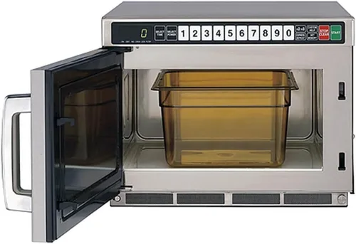 Miniatura 2 de Sharp R-CD2200M - Horno de microondas comercial, TwinTouch resistente con doble touchpads, 2200 vatios, capacidad de 0.75 pies cúbicos, acero