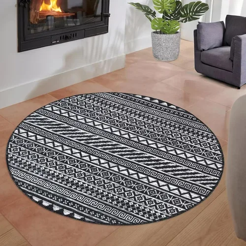 Miniatura 20 de Zacoo Alfombra bohemia para pasillo de 2 x 6 pies, alfombra geométrica de pelo bajo, antideslizante, resistente a las manchas, para cocina, marino