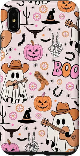 Miniatura 11 de Spooky Ghost Cowboy Cute Halloween Boo Western Retro Pastel Case for iPhone 17