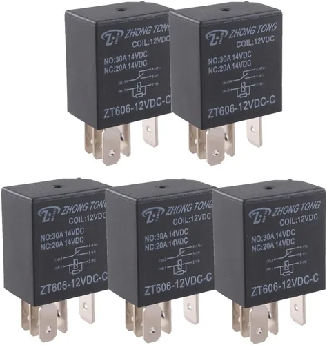 Enchufe para relé de auto, de E Support™, de 12 V, 30 A, 40 A, 60A, 80A SPST y SPDT 30A 5Pin SPDT
