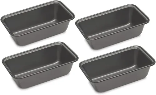 Miniatura 23 de Cuisinart Juego de 4 sartenes estriadas para tartaletas, mini, gris acero Aleación de acero