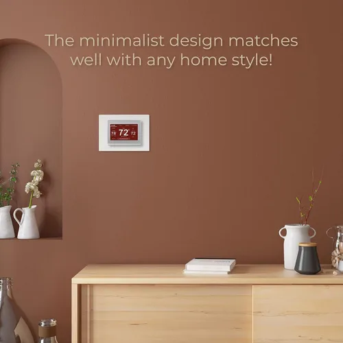 Miniatura 7 de ANTOBLE THP2400A1027W - Placa trasera de placa de pared para termostato, color blanco, compatible con termostato Honeywell