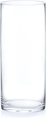 Miniatura 12 de Enova Floral Jarrón cilíndrico de vidrio transparente de 6 x 10 pulgadas, florero redondo para velas, jarrón flotante para velas, jarrón alto