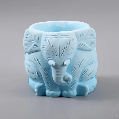 Miniatura 3 de Molde de silicona concreto 3D redondo con maceta animal que hace el molde