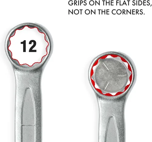 Miniatura 4 de Teng Tools Llave inglesa de 1.142 in con combinación métrica abierta y de extremo de caja - 600529, plata