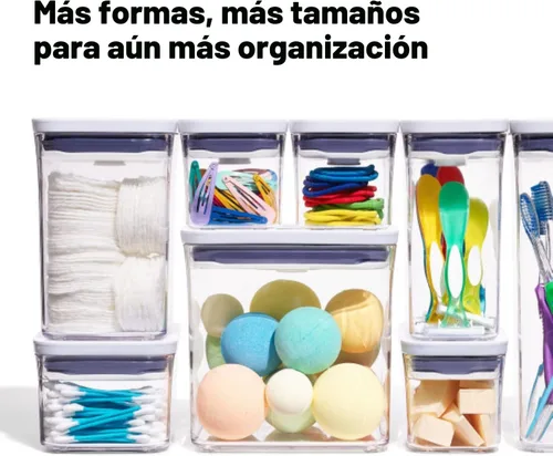 Miniatura 7 de OXO Good Grips - Contenedor POP de 4.4 cuartos de galón/4.2 L, recipientes herméticos para almacenamiento de alimentos Blanco