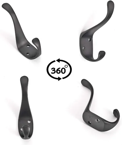 Miniatura 6 de Ambipolar Paquete de 10 ganchos elegantes para colgar abrigos, para colgar abrigos, percheros, bolsos, sombreros con tornillos