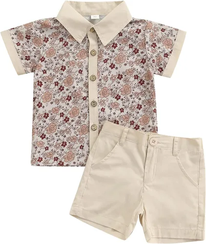 Miniatura 7 de MA&BABY Conjunto familiar de verano de 0 a 6 años a juego para hermanas, vestido de hermanas, camisa para hermano, lindo estampado floral