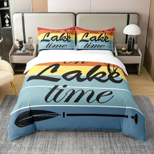 Miniatura 34 de Juego de ropa de cama tamaño King 100% algodón con notas musicales de piano y clave musical, juego de ropa de cama para niños y niñas, diseño retro