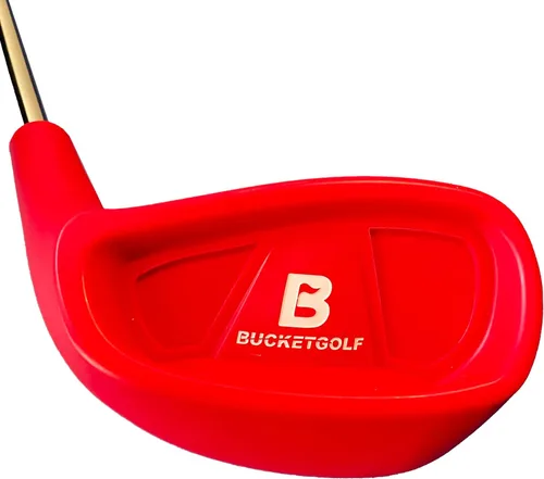 Official BucketGolf Club - Backyard Outdoor Golf Club with Oversize Club Head to Play BucketGolf, Hit Plastic Or Foam Golf Balls in Grass, Parks,