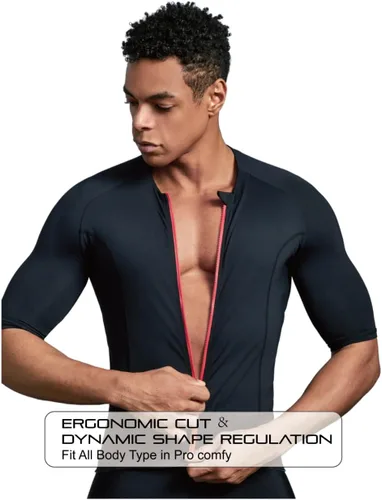 Miniatura 3 de CEROTIPOLAR US Fitting - Camiseta de ciclismo para hombre, camisetas de ciclismo Pro anti UV, cremallera completa, bolsillo reflectante