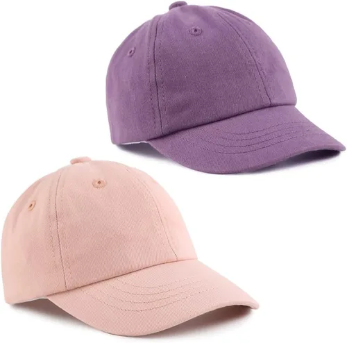Miniatura 39 de Peecabe Gorra de béisbol para niños pequeños, unisex, de algodón, ajustable, para bebés, niños, gorra de béisbol para niñas de 1 a 5 años
