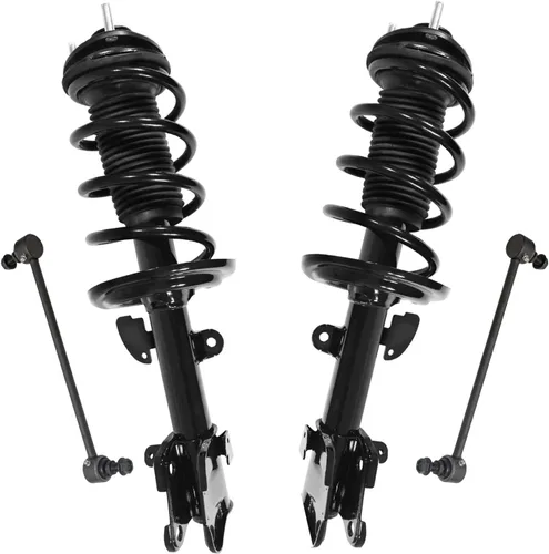 Miniatura 92 de Detroit Axle - Kit de 4 piezas RWD Puntales Delanteros Barras Estabilizadoras para Ford F-150 2021 2022 2023 2024, 2 Puntales con Resorte Helicoidal