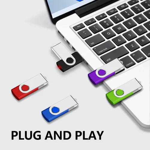 Miniatura 2 de AreTop AreTop - Paquete de 100 unidades flash USB de 2 GB, unidades de pulgar USB 2.0 premium a granel USB Pendrive Memory Stick Jump Drive 100