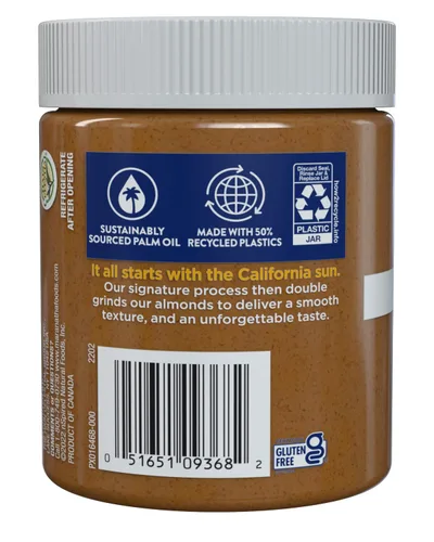 Miniatura 9 de MaraNatha Mantequilla de almendras cremosa natural, sin revuelta, tarro de 12 onzas