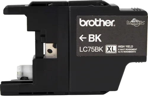 Miniatura 4 de Brother LC75BK - Cartucho original de tinta negra de alto rendimiento, tinta negra de repuesto, rendimiento de hasta 600 páginas, LC75 Negro