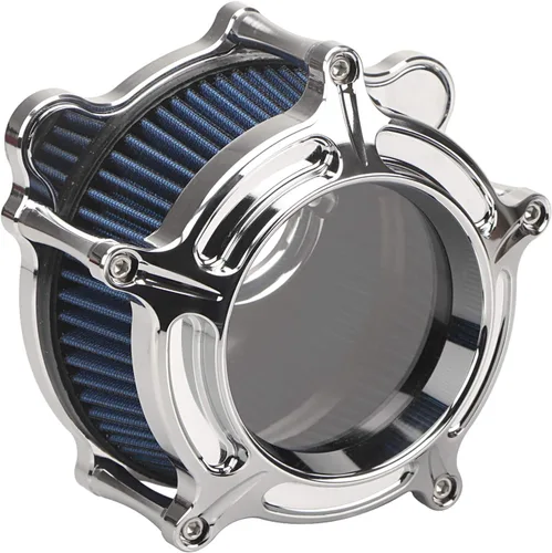 Miniatura 29 de Filtro de entrada azul con filtro de aire de corte en contraste compatible con Harley Dyna 1993-2016, Softail 1993-2015, Touring 1993-2007