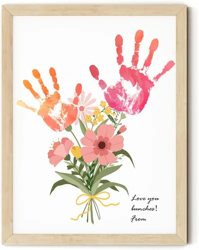 Miniatura 8 de TwoDays Kit de manualidades con estampado de ramo de flores, regalos únicos para mamá de hija o hijo para el día de la madre, cumpleaños, Navidad