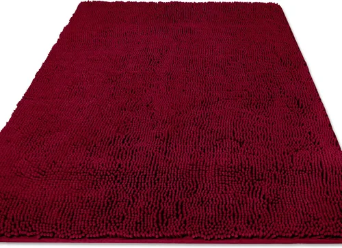 Miniatura 30 de Yeaban Alfombras pequeñas de baño de felpilla de 12 x 12 pulgadas, absorbentes y lavables, antideslizantes, de felpa y suaves para baño, ducha