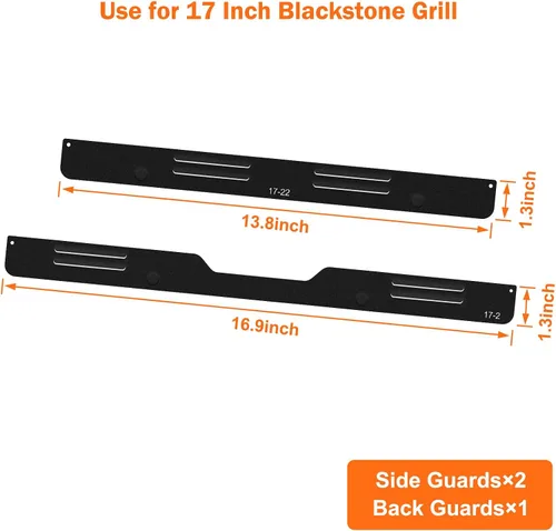 Miniatura 2 de Protectores de viento para parrilla Blackstone de 17 pulgadas, pantalla magnética de acero inoxidable para parrilla Blackstone, protege el calor
