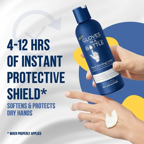 Miniatura 2 de Gloves In A Bottle Paquete de 4 lociones protectoras, ideal para la piel seca con picazón, sin grasa y sin fragancia. (8oz-8.1 fl oz)